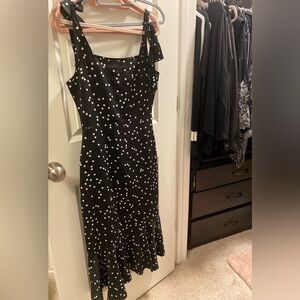 Polka dot black and white dress, Shein